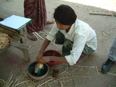 ミャンマーの竹細工