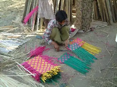 ミャンマーの竹細工